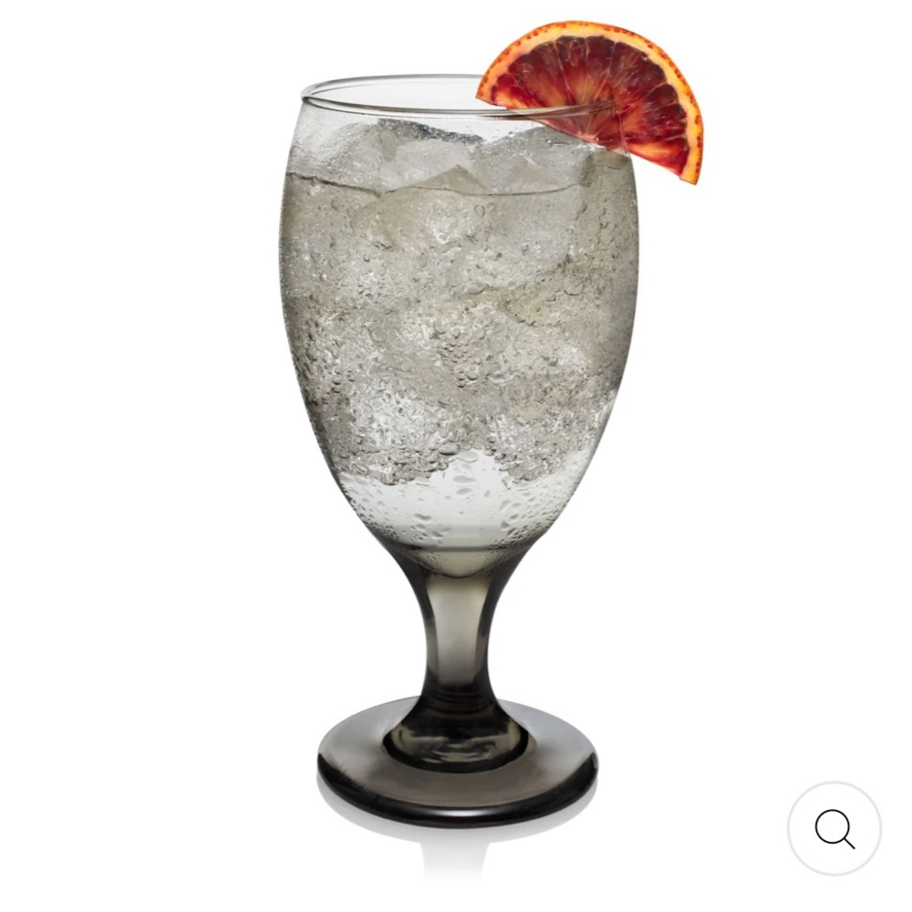 Libbey Classic Smoke Goblet Beverage Glasses, 16.25-ounce, Set of 6 - Picture 2 of 4